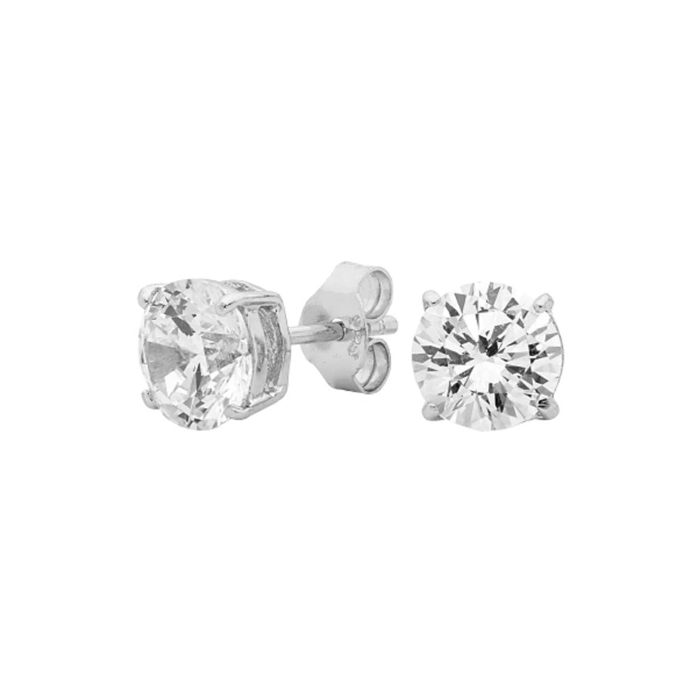 GEORGINI CLEAR ROUND STUDS