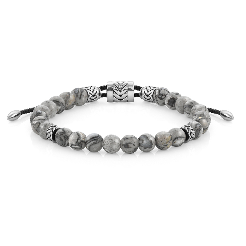 Nomination Instinct Bracelet Marina Grey Jade Stones