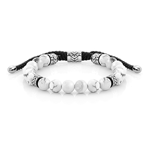 Nomination Instinct Bracelet Large White Howlite Stones