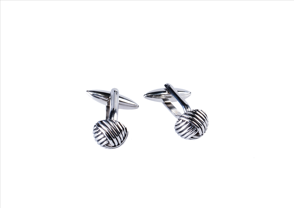 STAINLESS STEEL KNOT CUFFLINKS