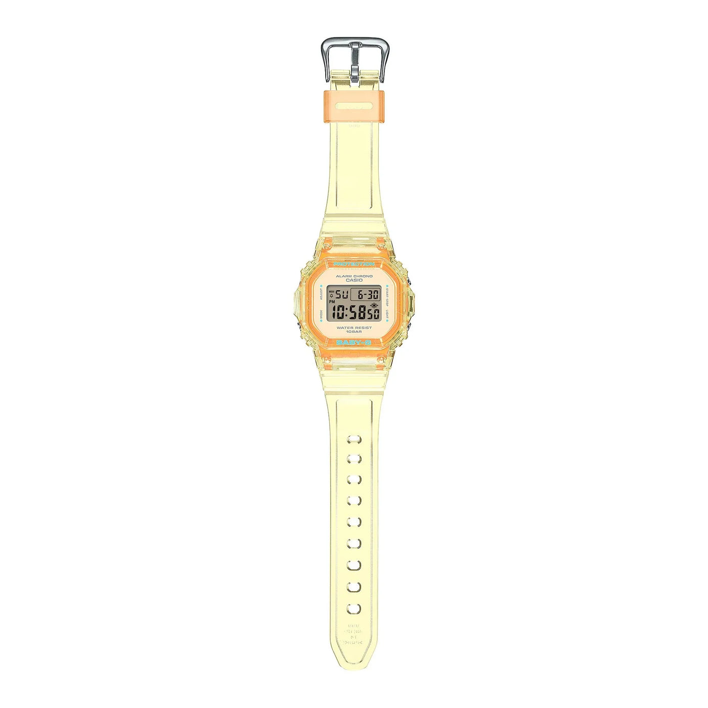 Baby-G Digital Watch: Translucent Yellow