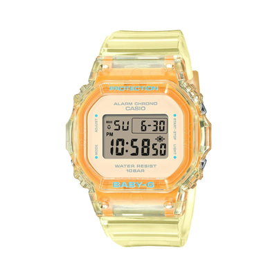 Baby-G Digital Watch: Translucent Yellow