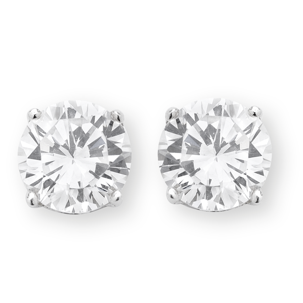 Sterling Silver CZ STUDS