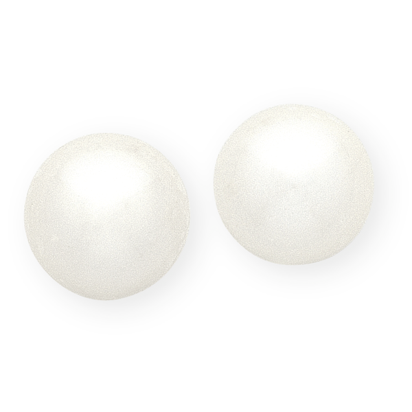 Sterling Silver freshwaterwhite pearl studs