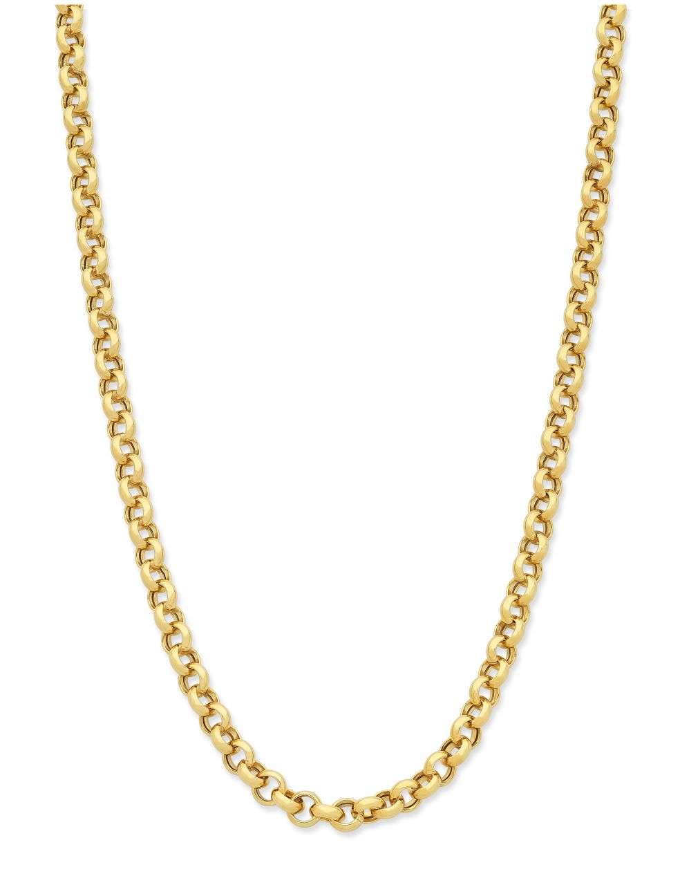 9ct GOLD SILVER FILLED BELCHER 50cm Necklace