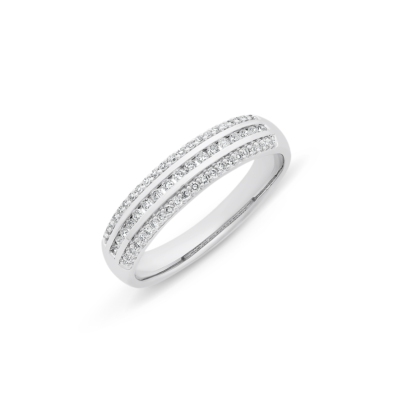 9ct WHITE GOLD 1/4CT Diamond RING