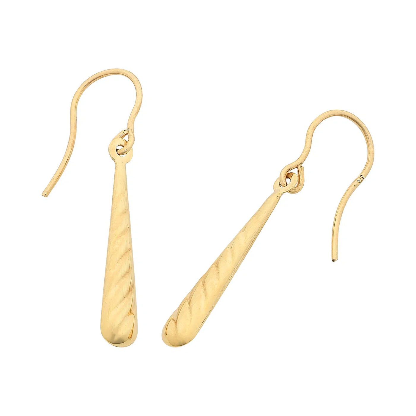 9ct Y GOLD DROP EARRINGS