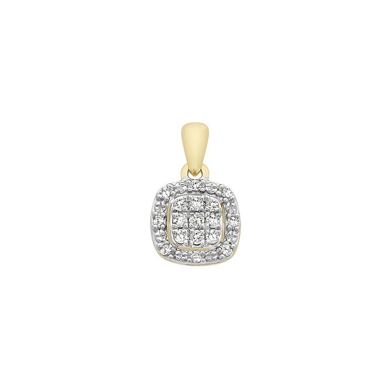 9ct Yellow Gold Diamond PENDANT