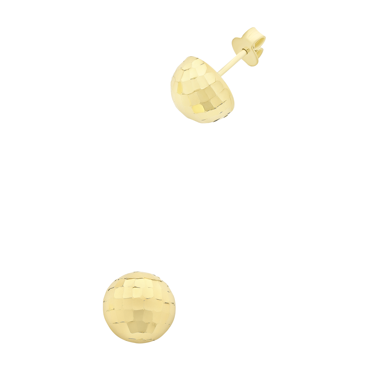 9ct GOLD SILVER FILLED EARRINGS