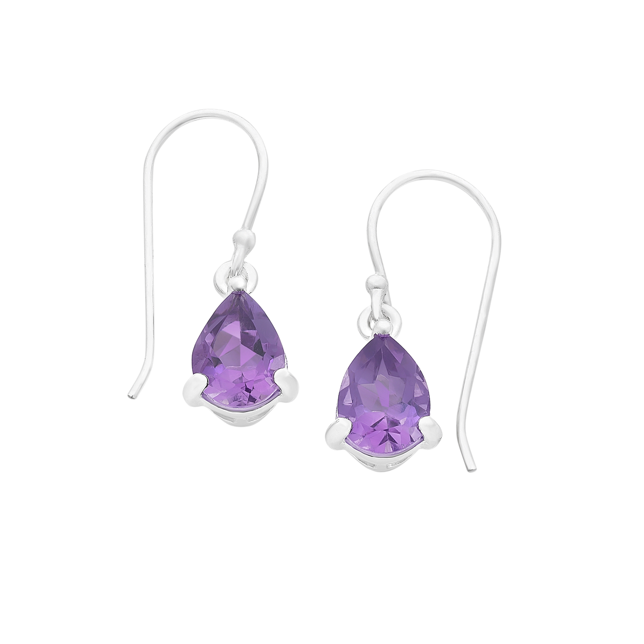 Sterling Silver Amethyst EARRINGS