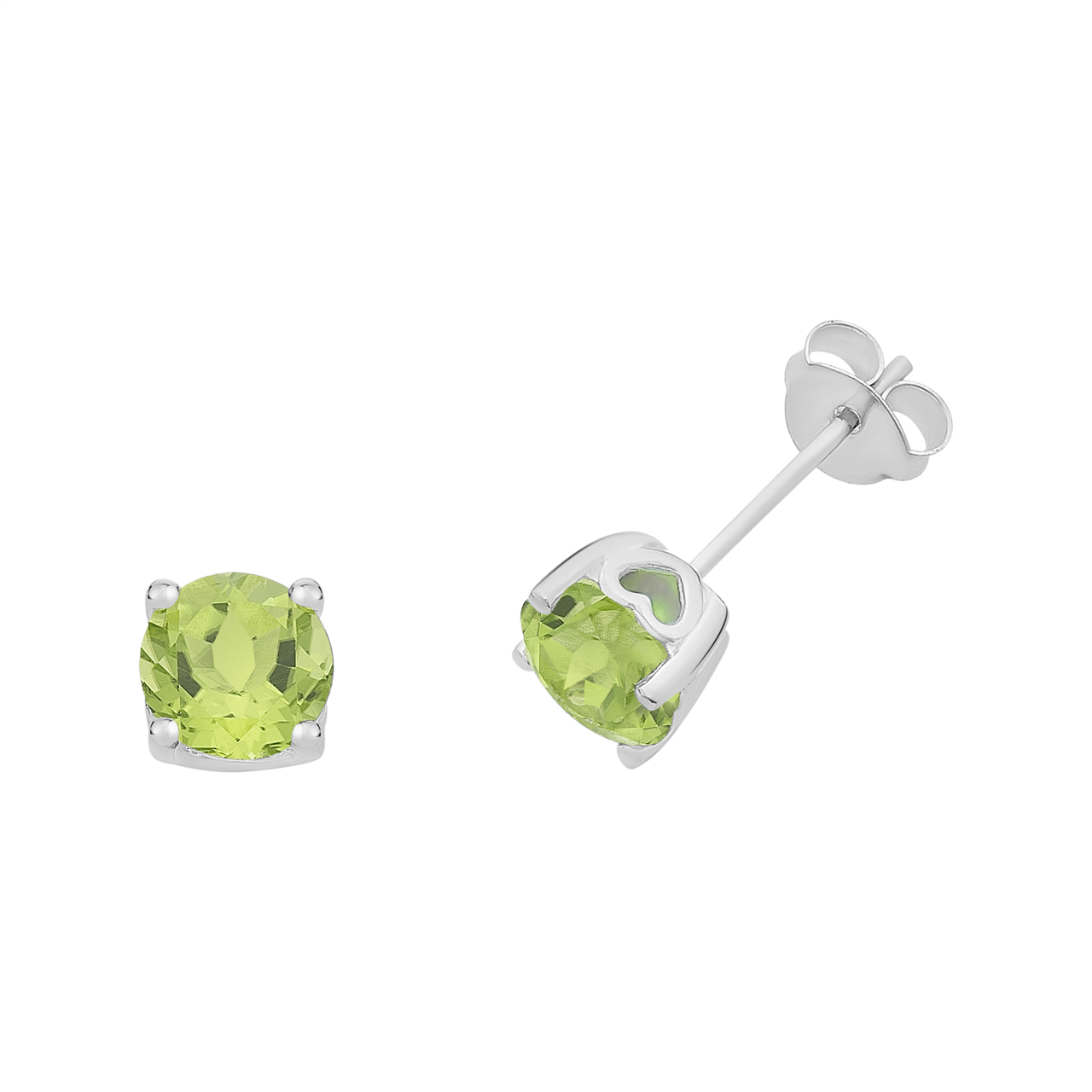 Sterling Silver PERIDOT EARRINGS