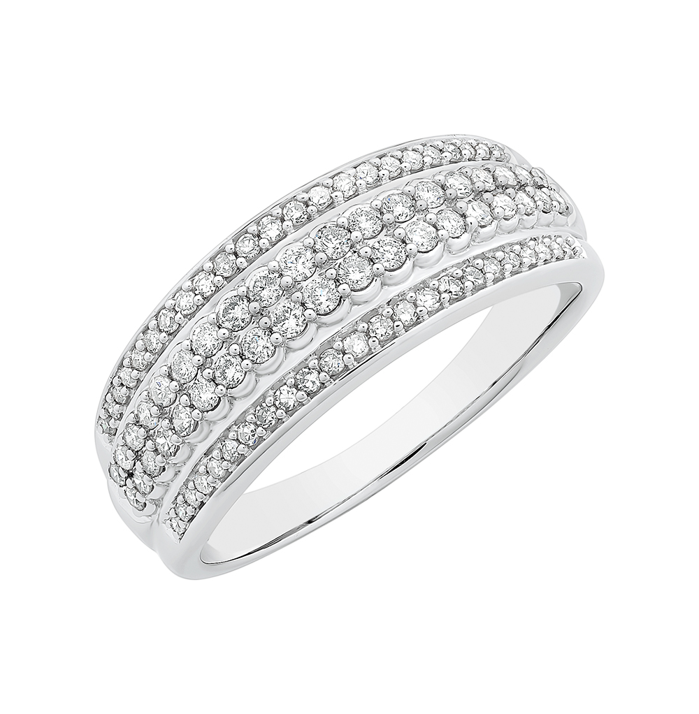 9ct White Gold RING 0.50CT