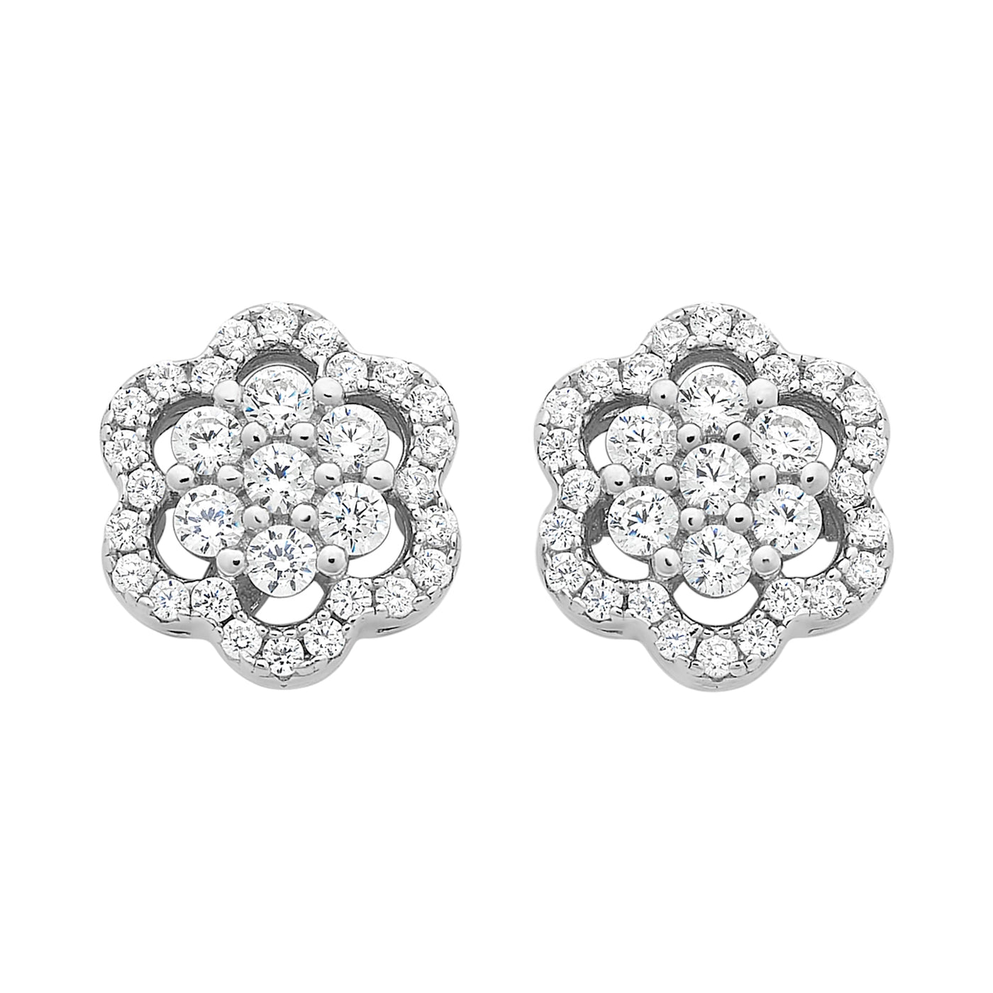 Sterling Silver CZ earrings