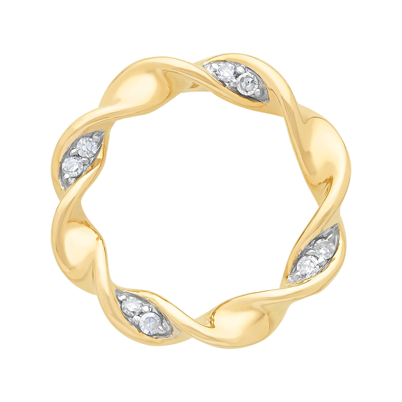 Lacouron 9ct Yellow Gold 0.06ct Diamond pend