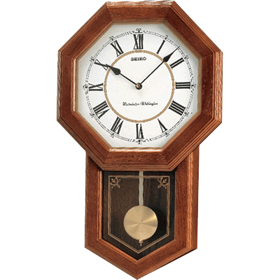 Chiming Wooden Wall Clock