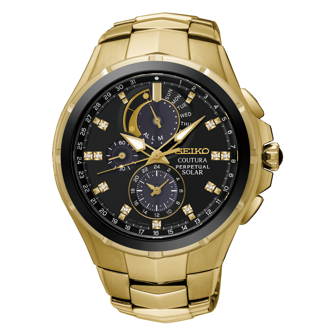 Seiko COUTURA MENS SSC572P CHRONOGRAPH Watch