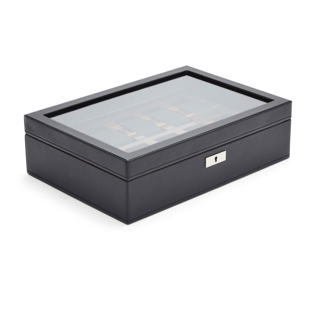 ROADSTER 10 PIECE WATCH BOX BLACK