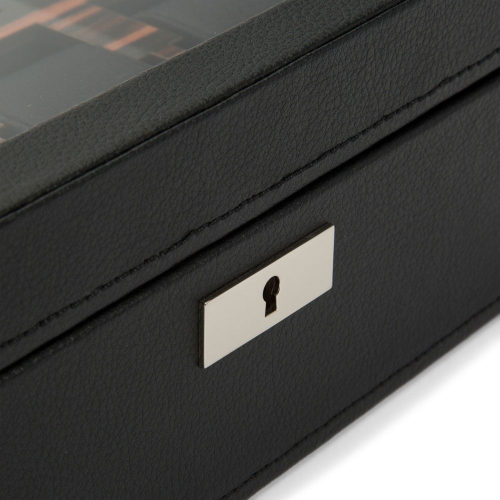 ROADSTER 10 PIECE WATCH BOX BLACK